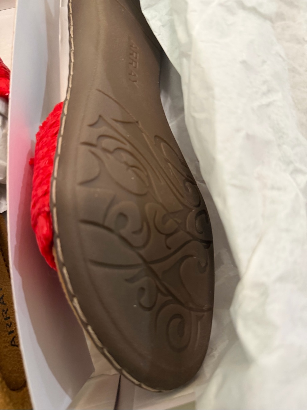 Array Red Braided Slide Sandal - Picture 4 of 5